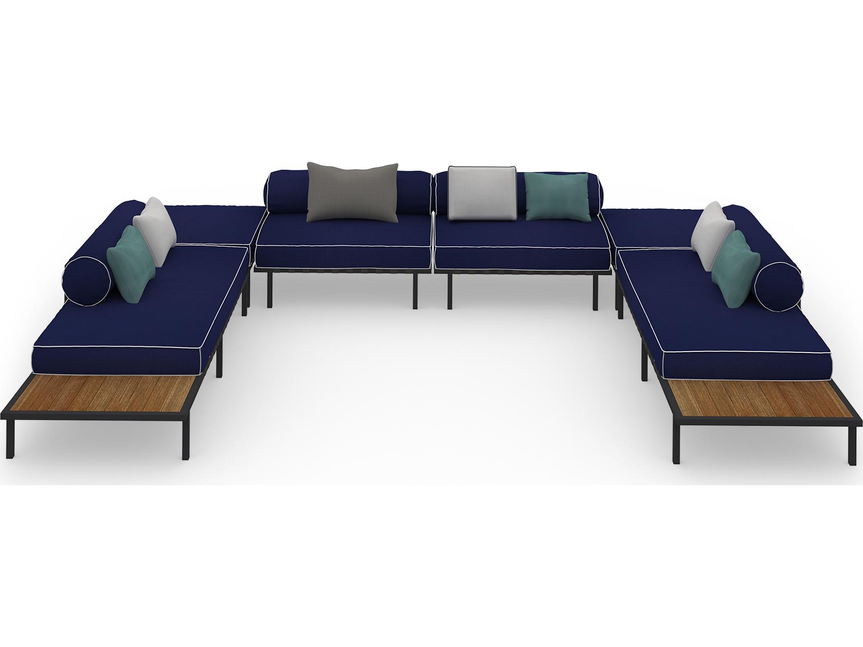 MamaGreen Albatross 316 Stainless Steel Sectional Patio Lounge Set
