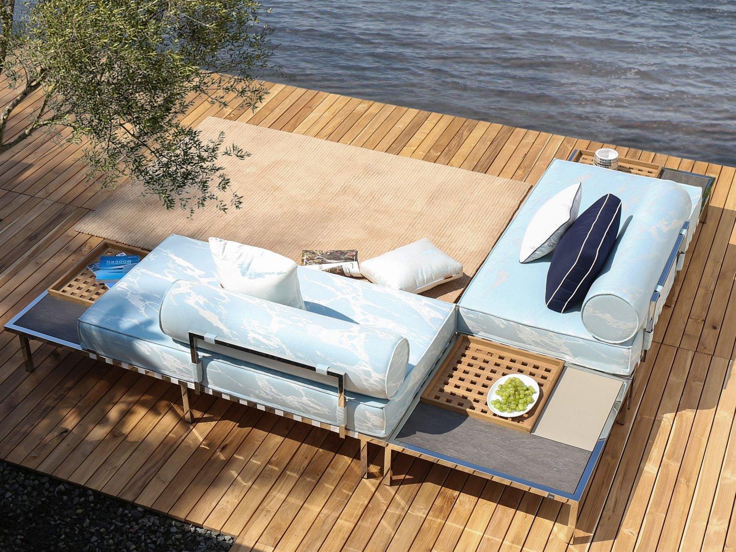 MamaGreen Albatross 316 Stainless Steel Sectional Patio Lounge Set