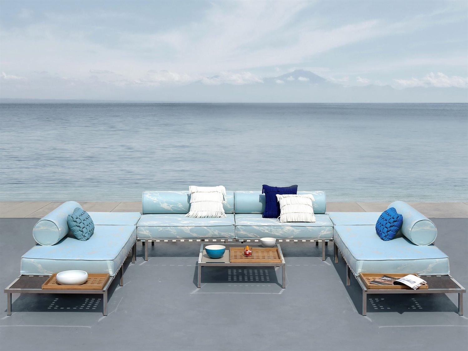 MamaGreen Albatross 316 Stainless Steel Sectional Patio Lounge Set