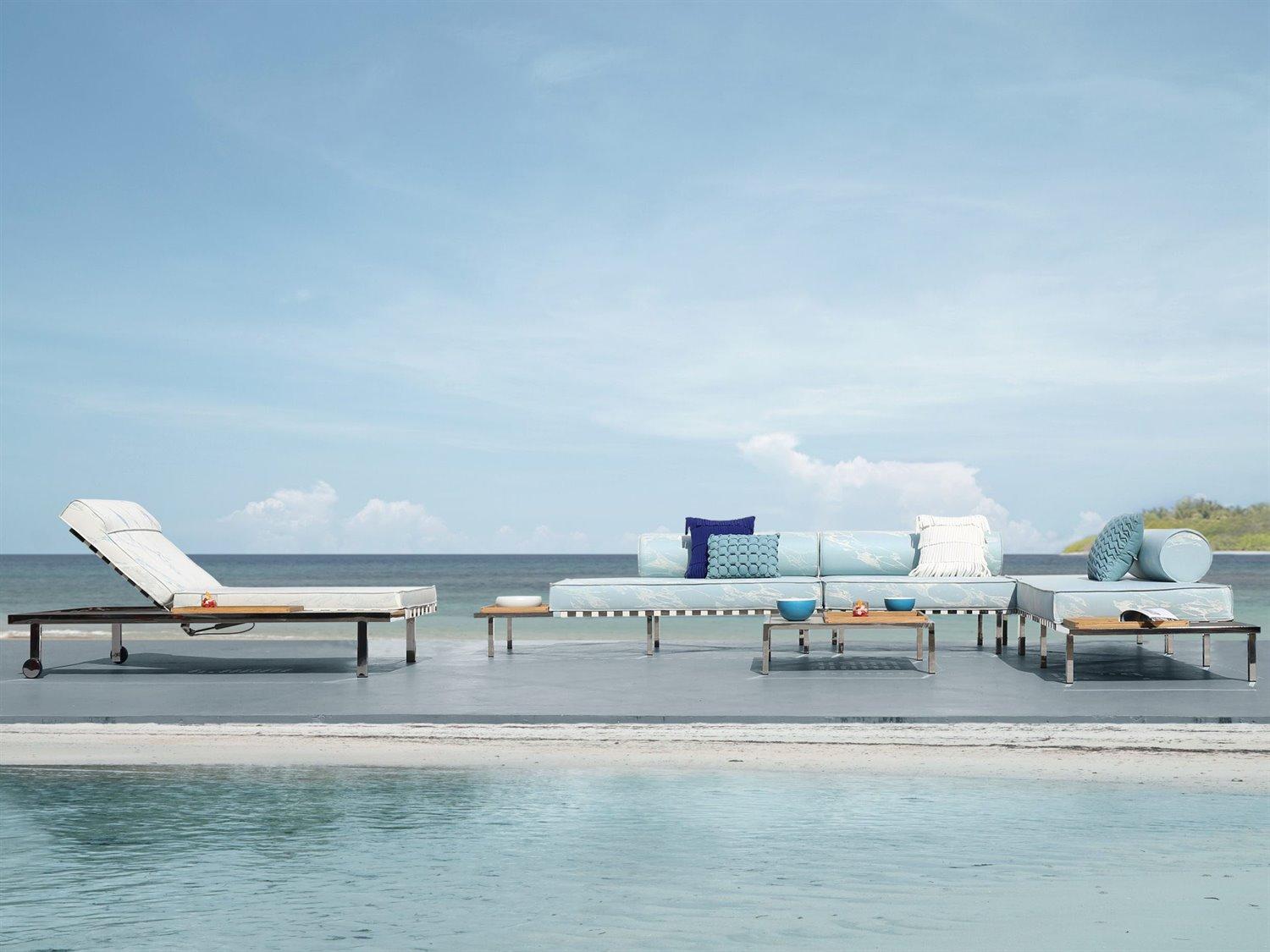 MamaGreen Albatross 316 Stainless Steel Sectional Patio Lounge Set