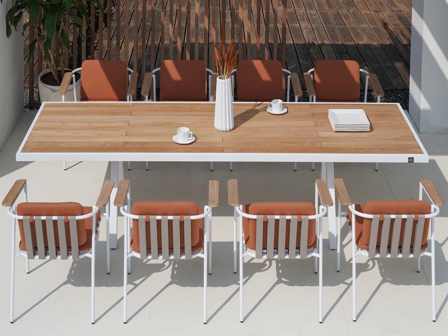MamaGreen Albatross Stainless Steel Patio Dining Set