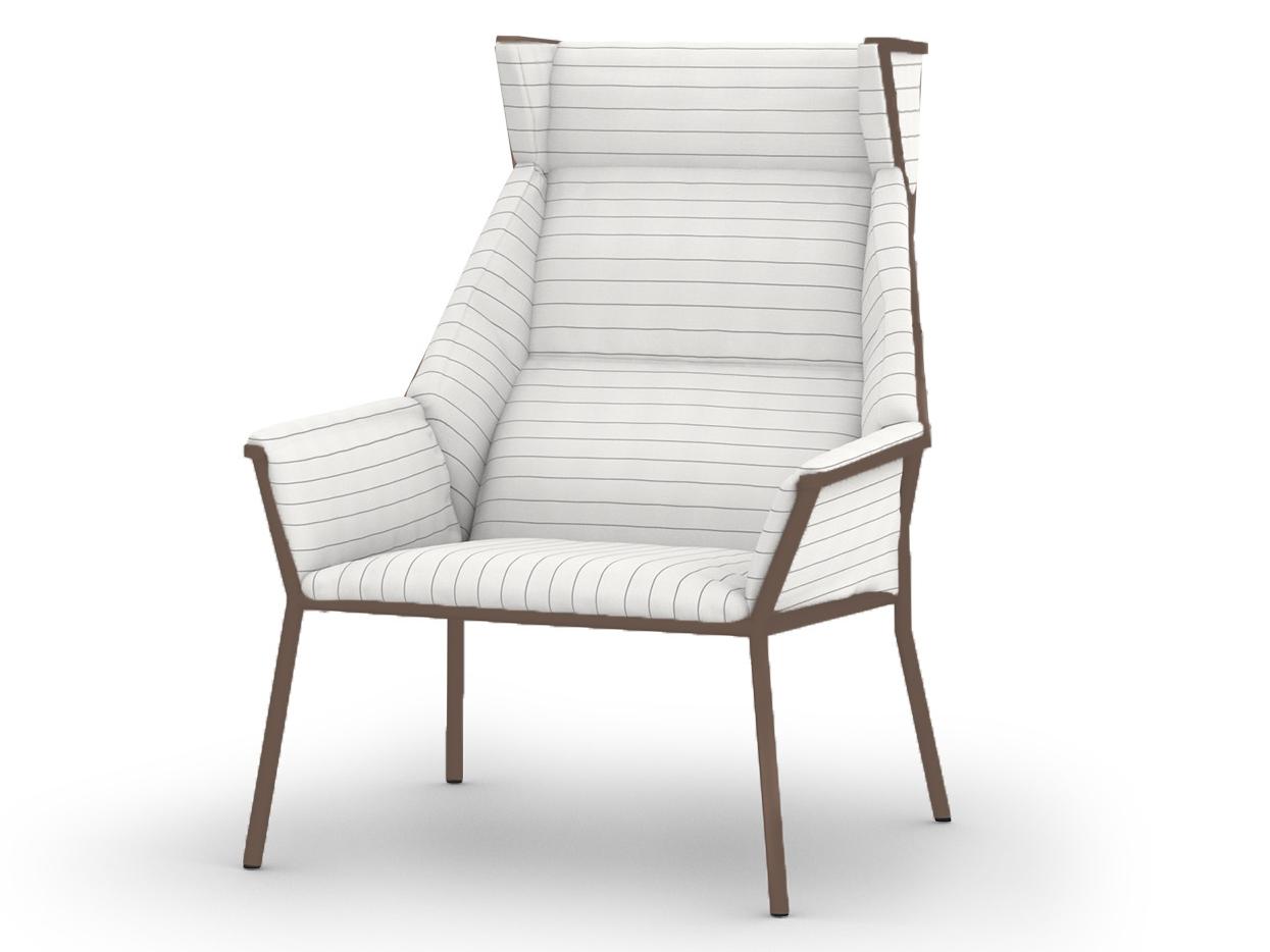 MamaGreen Andy Quick Ship Aluminum High Back Patio Lounge Chair