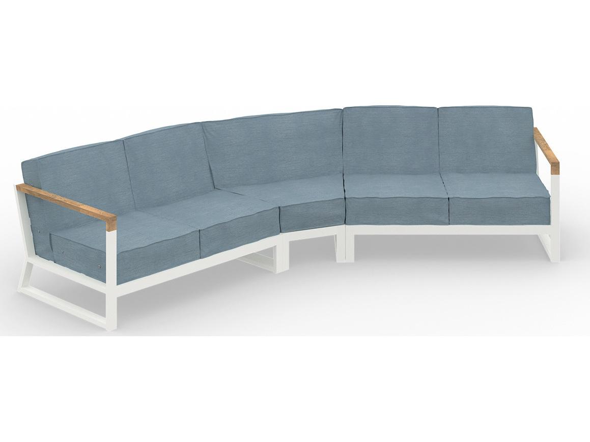 MamaGreen Bondi Beau Aluminum Sectional Outdoor Patio Lounge Set