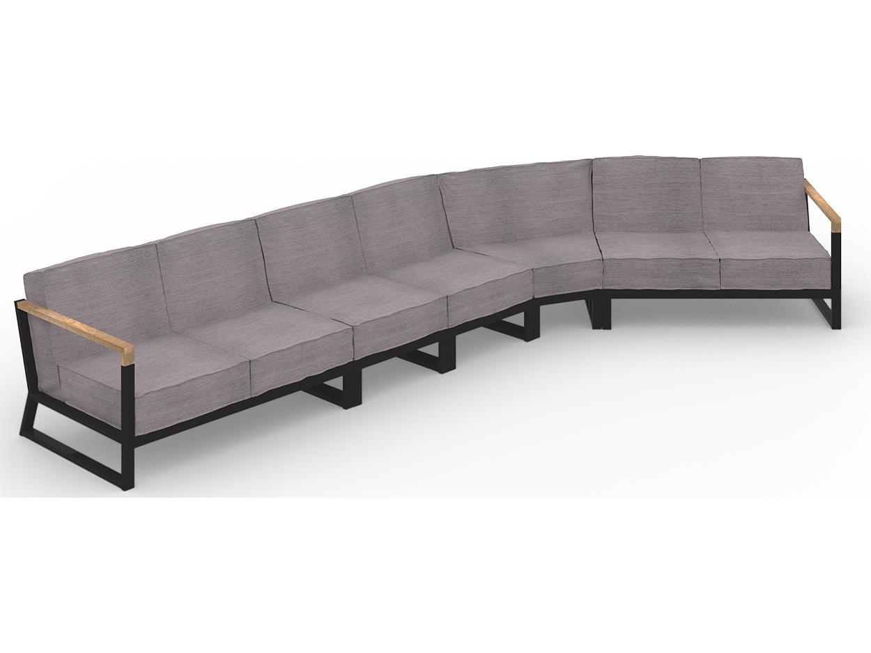MamaGreen Bondi Beau Aluminum Sectional Outdoor Patio Lounge Set