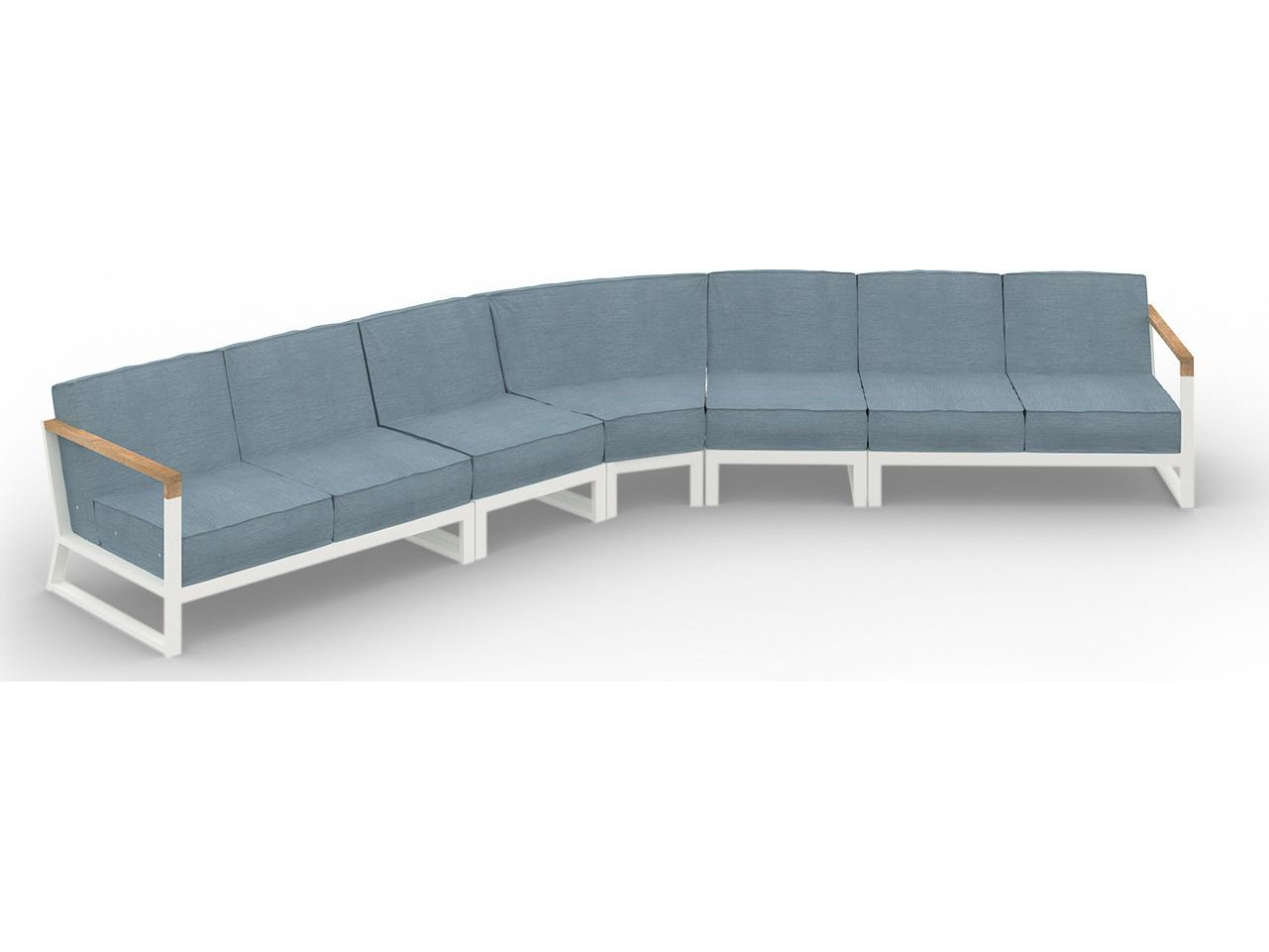 MamaGreen Bondi Beau Aluminum Sectional Patio Lounge Set