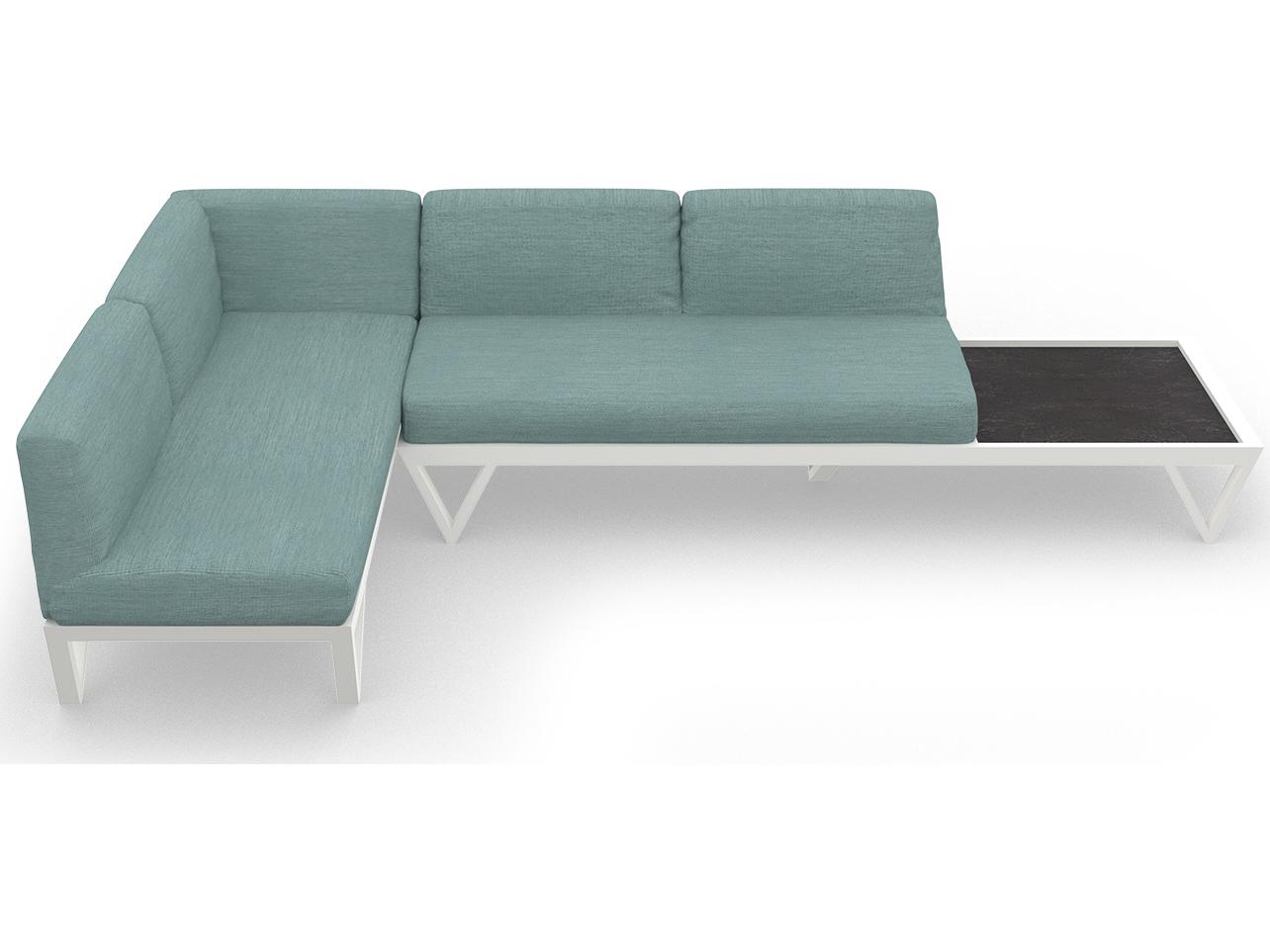 MamaGreen Bondi Belle Aluminum Sectional Outdoor Lounge Set