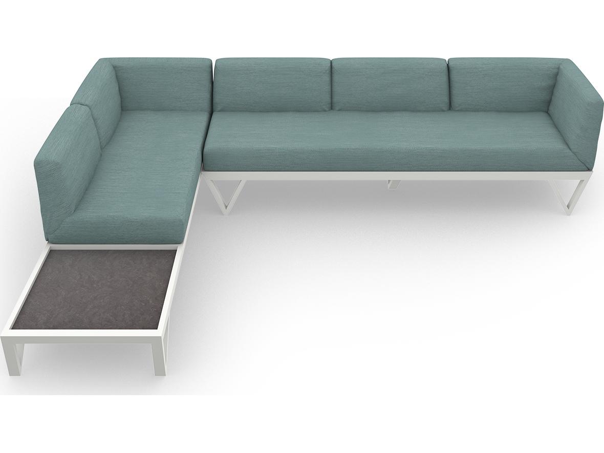 MamaGreen Bondi Belle Aluminum Sectional Outdoor Patio Lounge Set