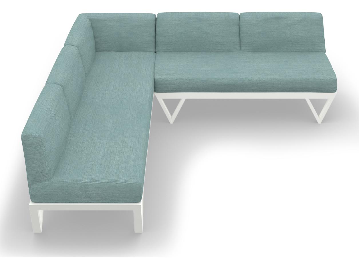 MamaGreen Bondi Belle Aluminum Sectional Outdoor Lounge Set