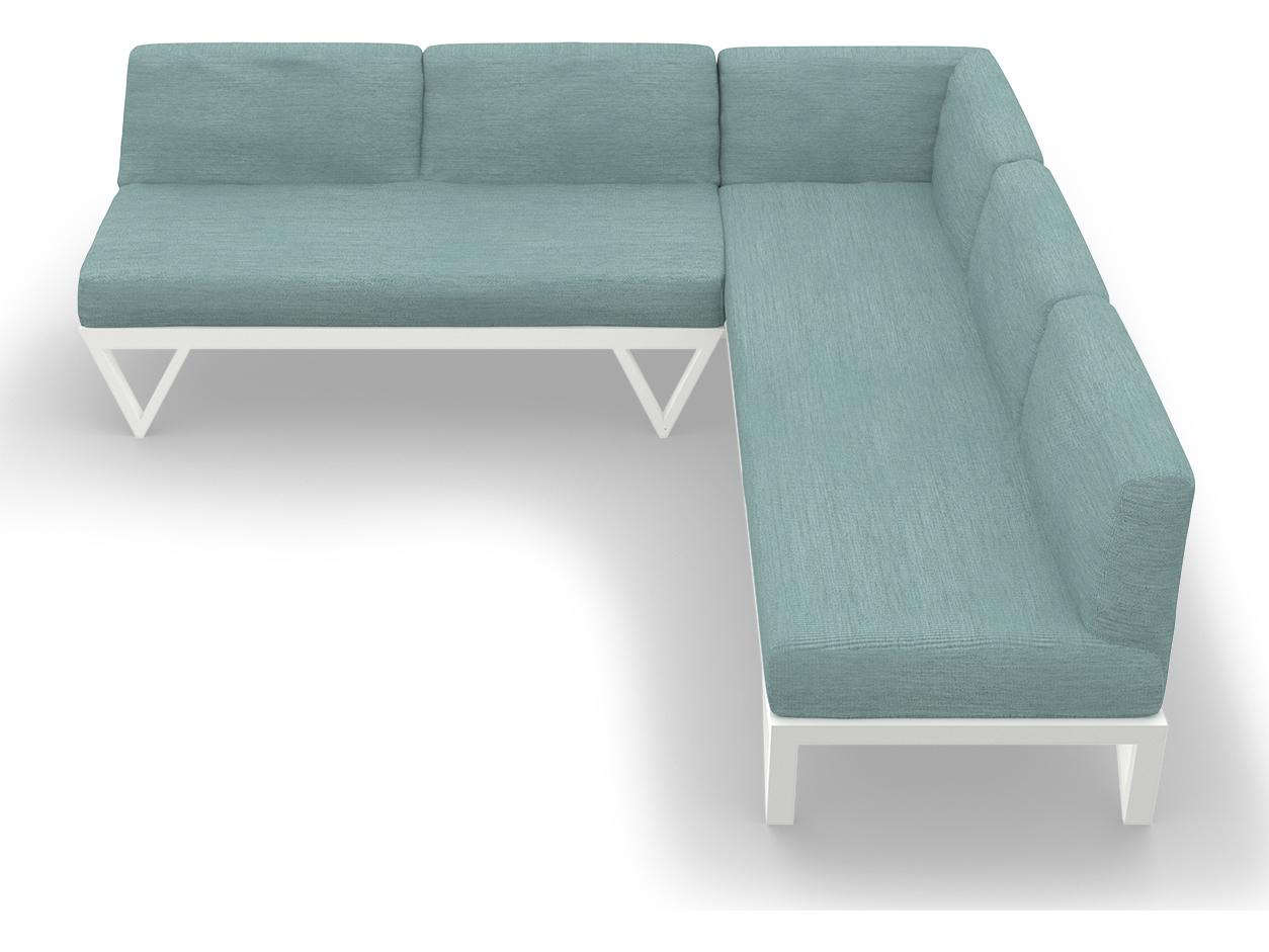 MamaGreen Bondi Belle Aluminum Sectional Outdoor Patio Lounge Set