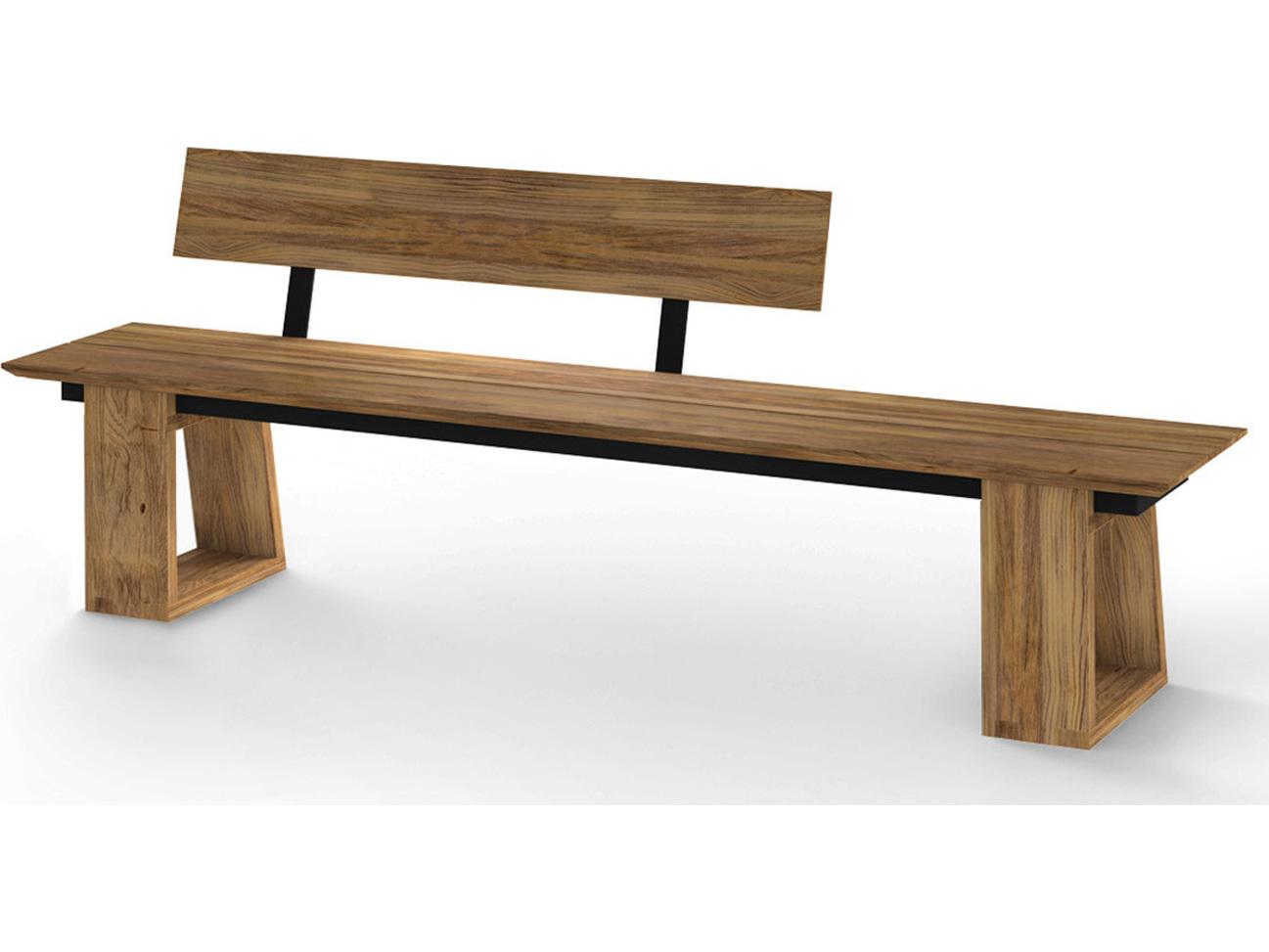 MamaGreen Big Daddy Teak Outdoor Bench Right Hand Backrest