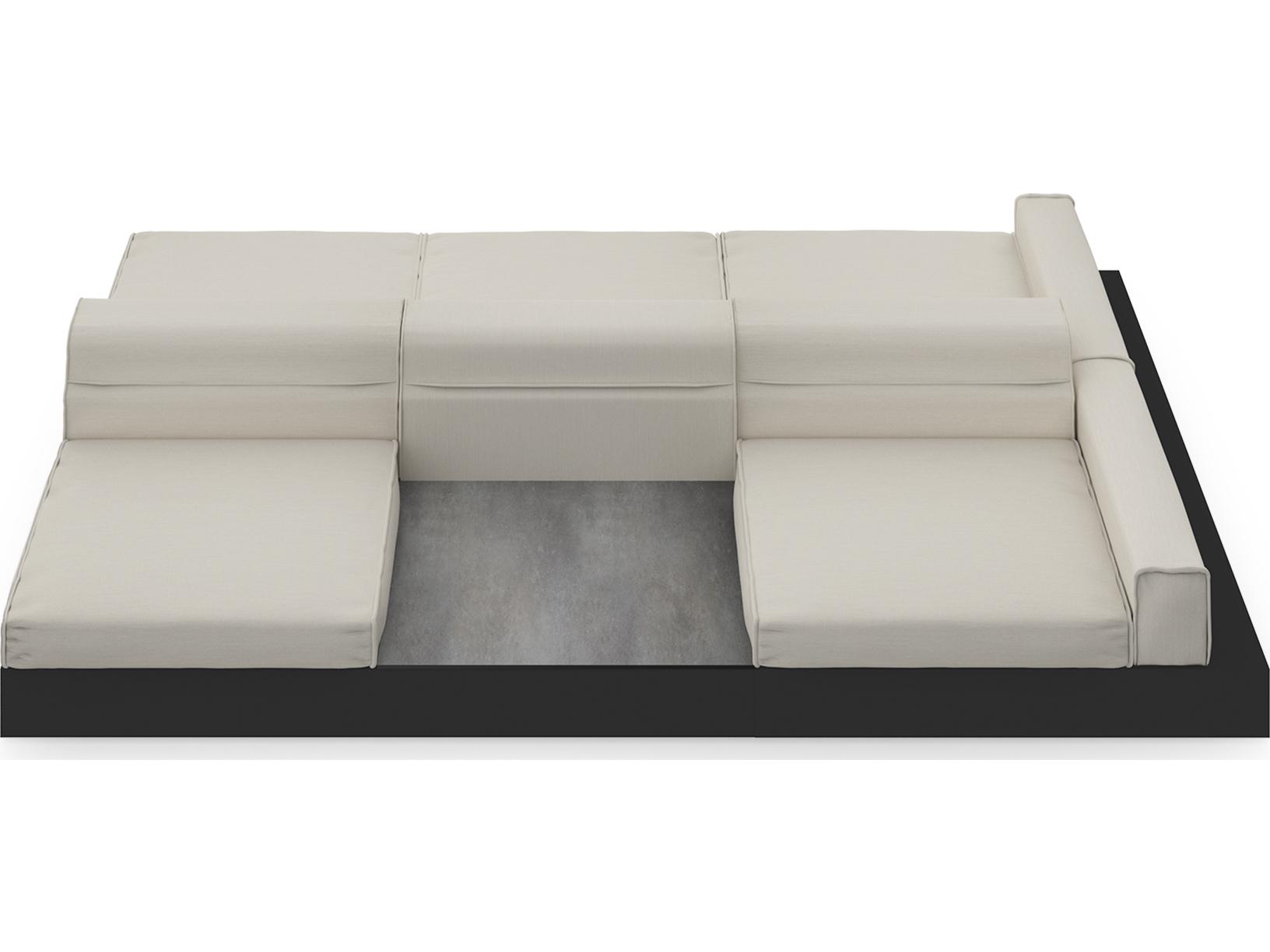 MamaGreen Boulevard Aluminum Double Sided Outdoor Patio Lounge Set