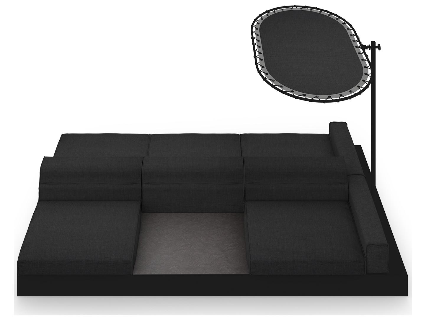 MamaGreen Boulevard Aluminum Double Sided Outdoor Lounge Set