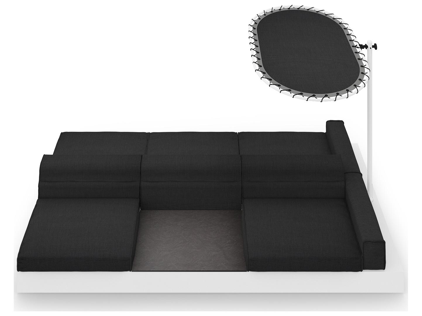 MamaGreen Boulevard Aluminum Double Sided Outdoor Lounge Set