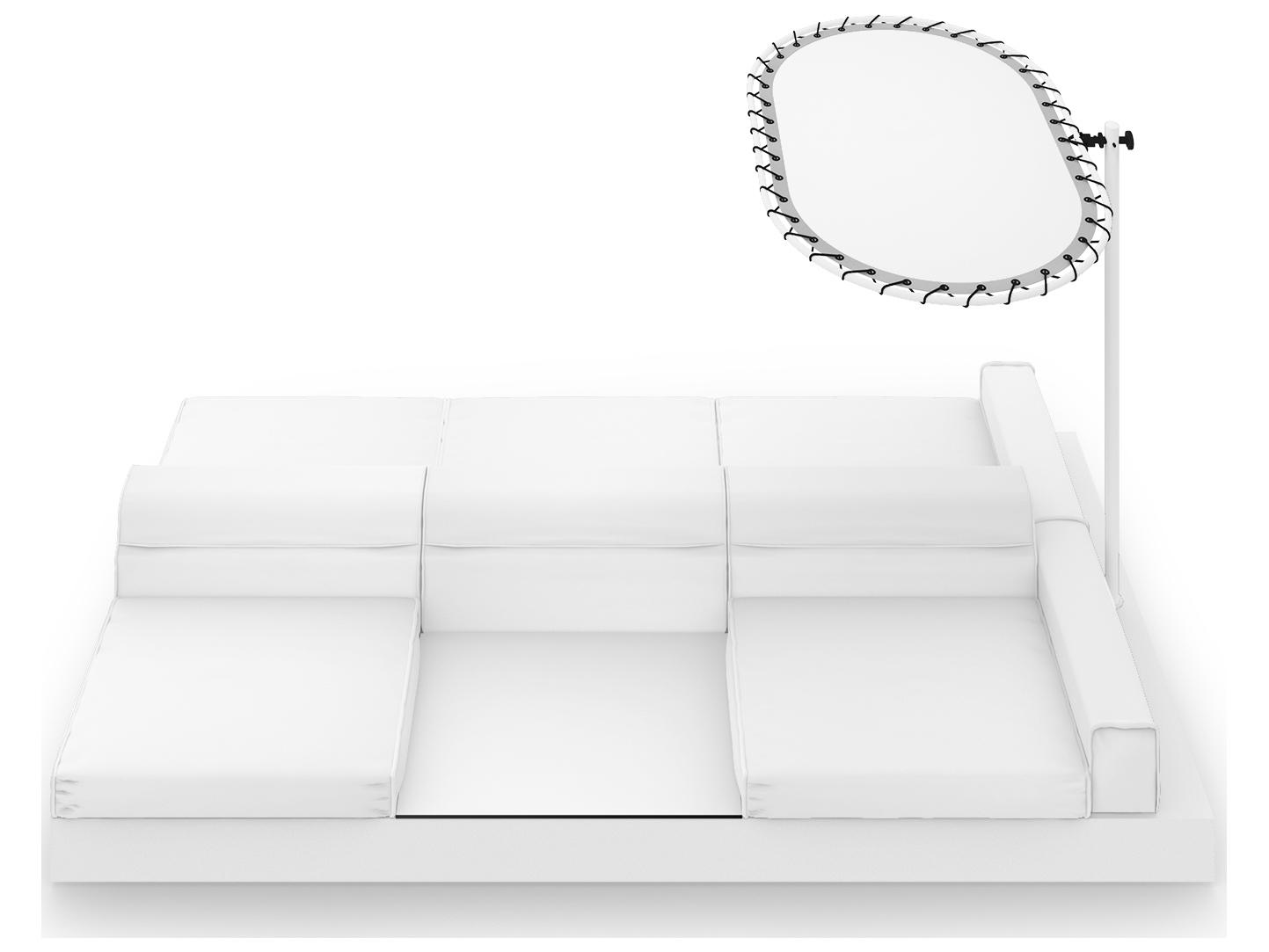 MamaGreen Boulevard Aluminum Double Sided Outdoor Lounge Set