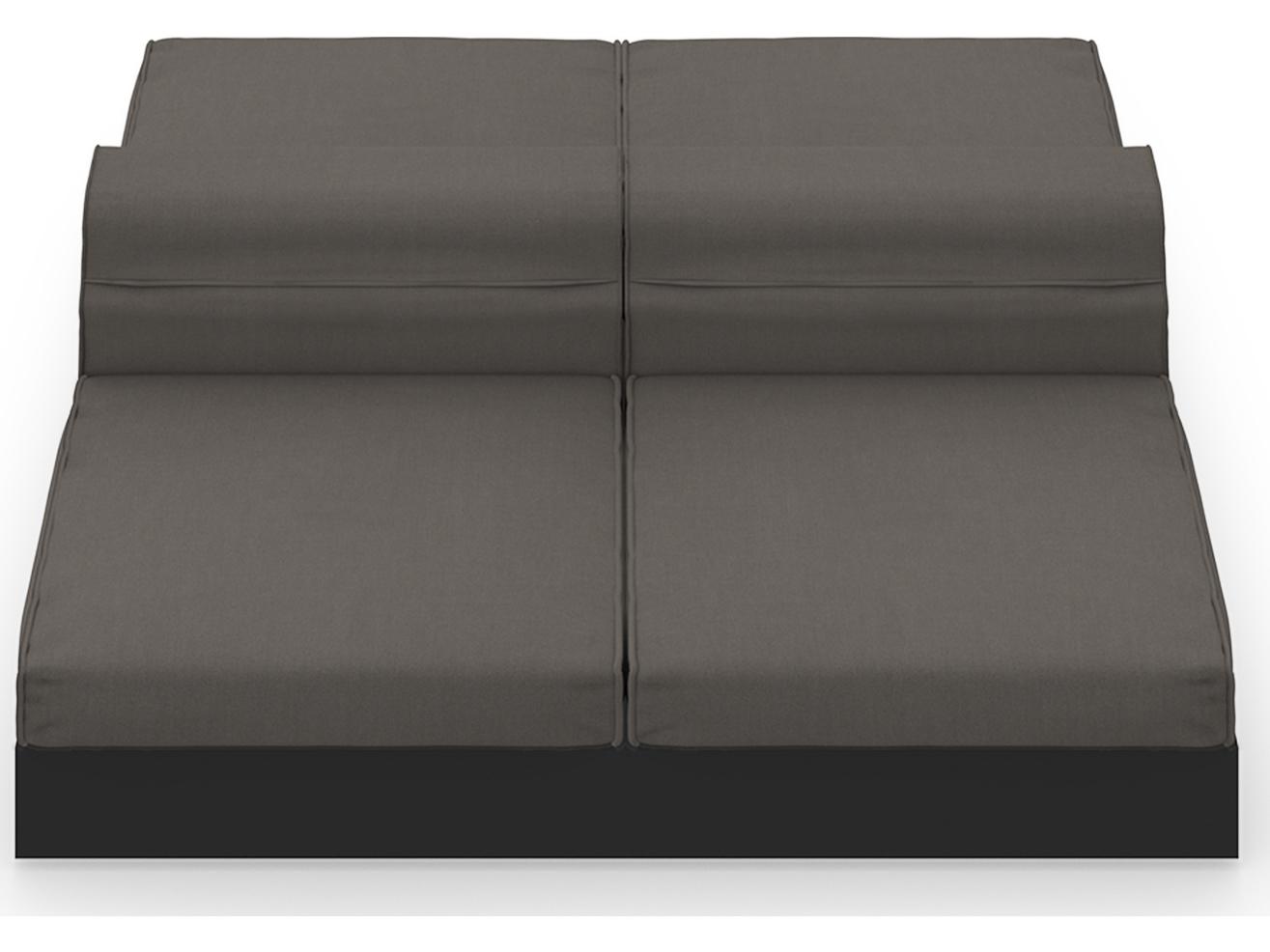 MamaGreen Boulevard Aluminum Double Sided Patio Lounge Set