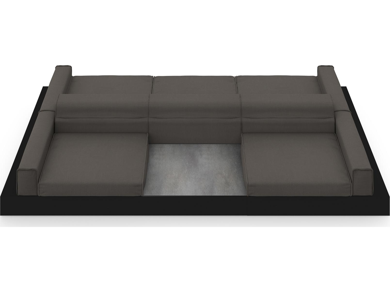 MamaGreen Boulevard Aluminum Double Sided Outdoor Patio Lounge Set