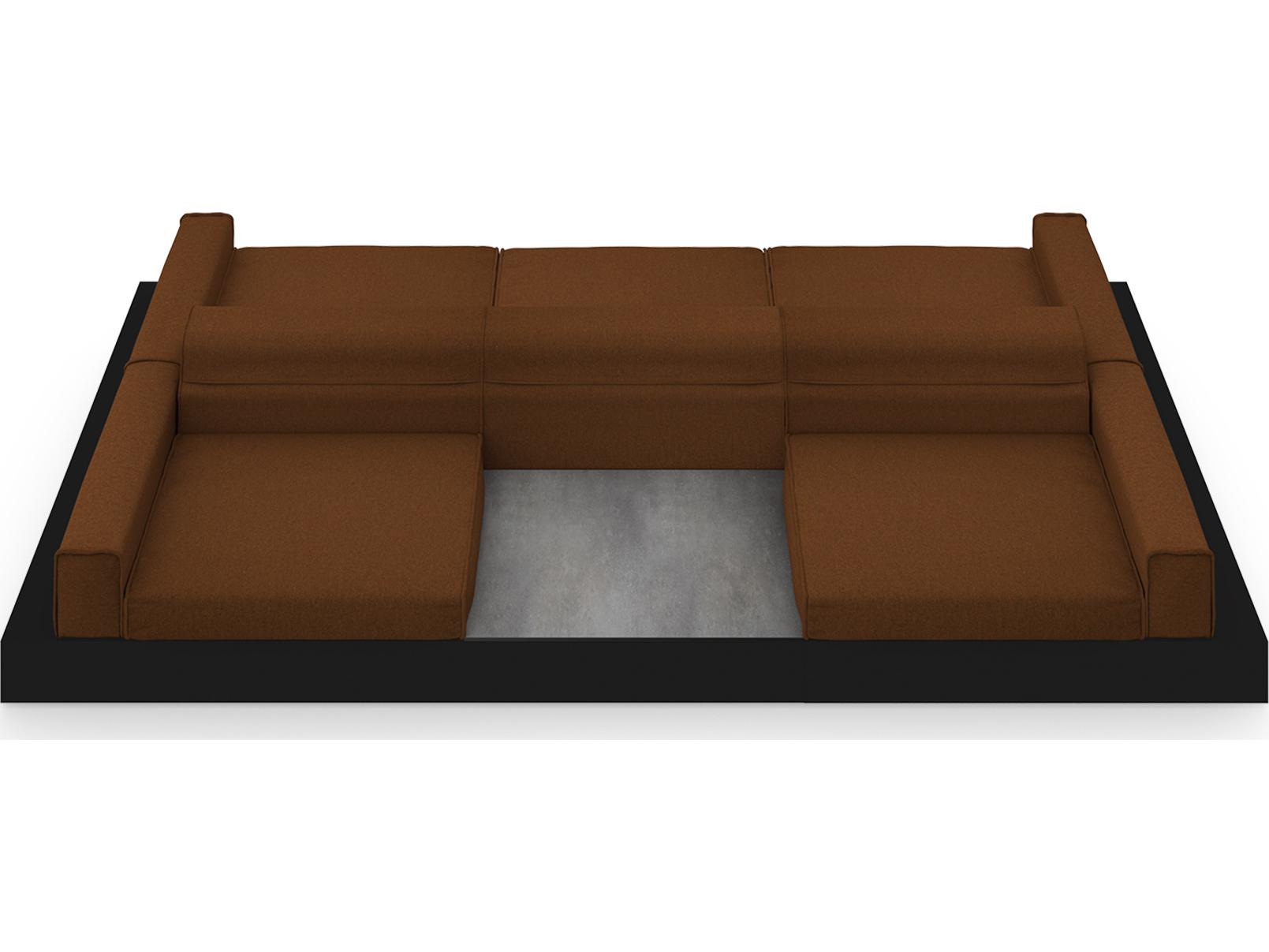 MamaGreen Boulevard Aluminum Double Sided Outdoor Patio Lounge Set