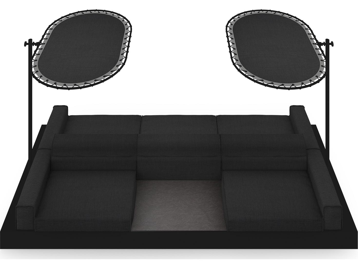 MamaGreen Boulevard Aluminum Double Sided Patio Lounge Set