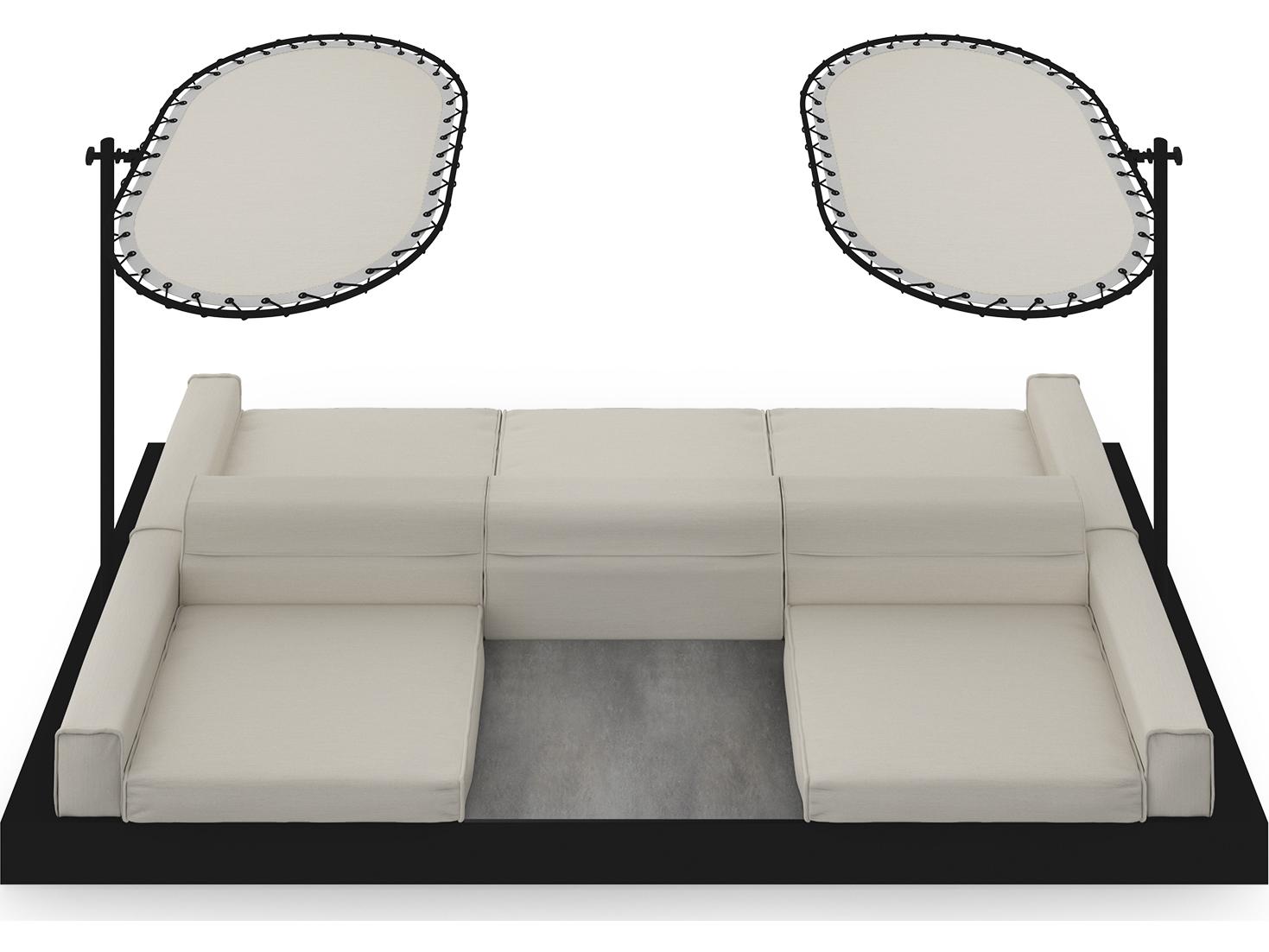 MamaGreen Boulevard Aluminum Double Sided Patio Lounge Set