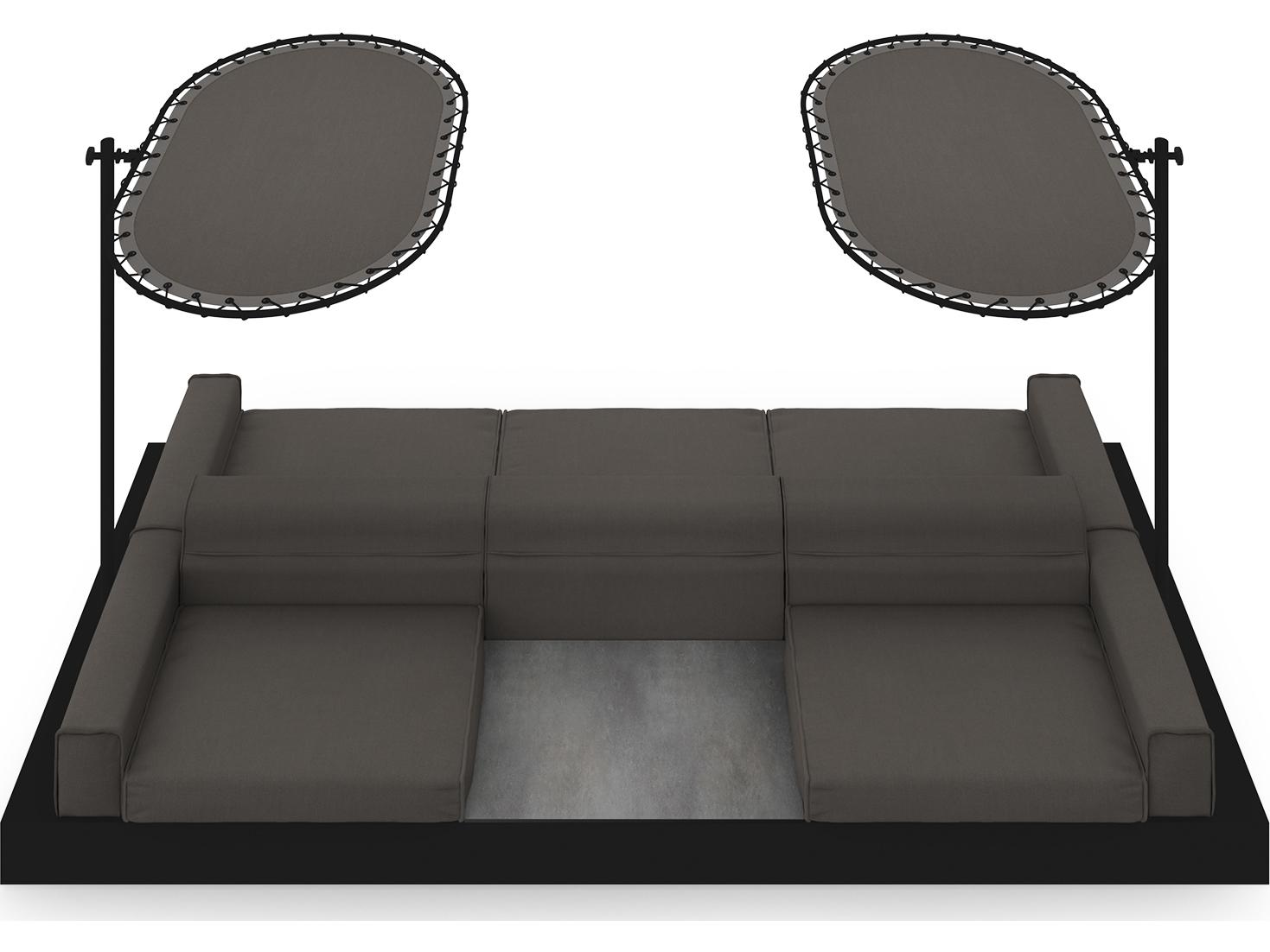 MamaGreen Boulevard Aluminum Double Sided Patio Lounge Set