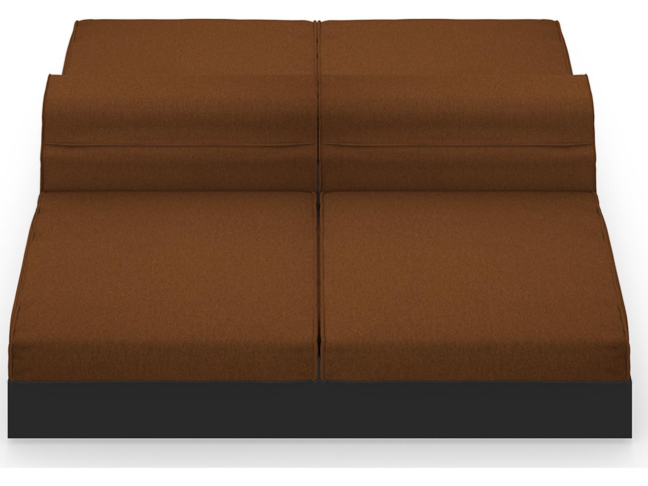 MamaGreen Boulevard Aluminum Double Sided Patio Lounge Set