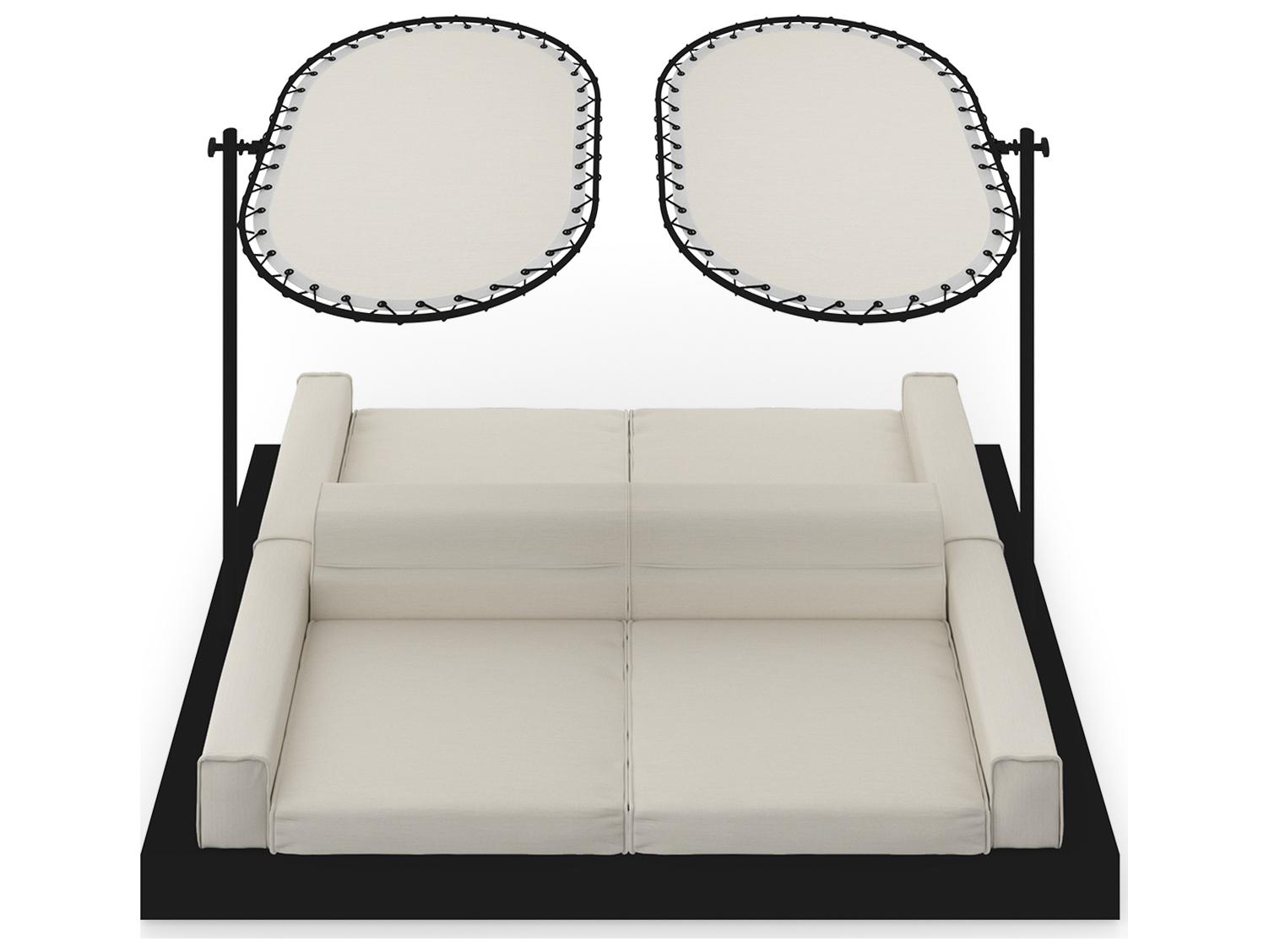 MamaGreen Boulevard Aluminum Double Sided Outdoor Patio Lounge Set