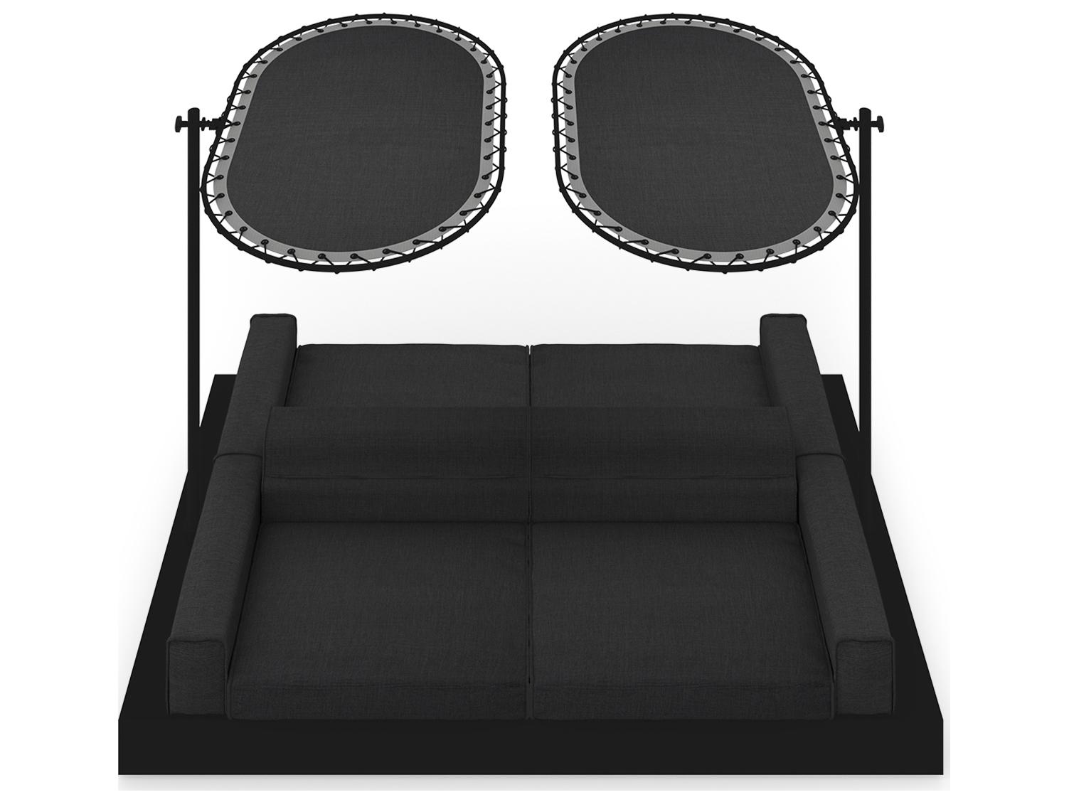 MamaGreen Boulevard Aluminum Double Sided Outdoor Patio Lounge Set