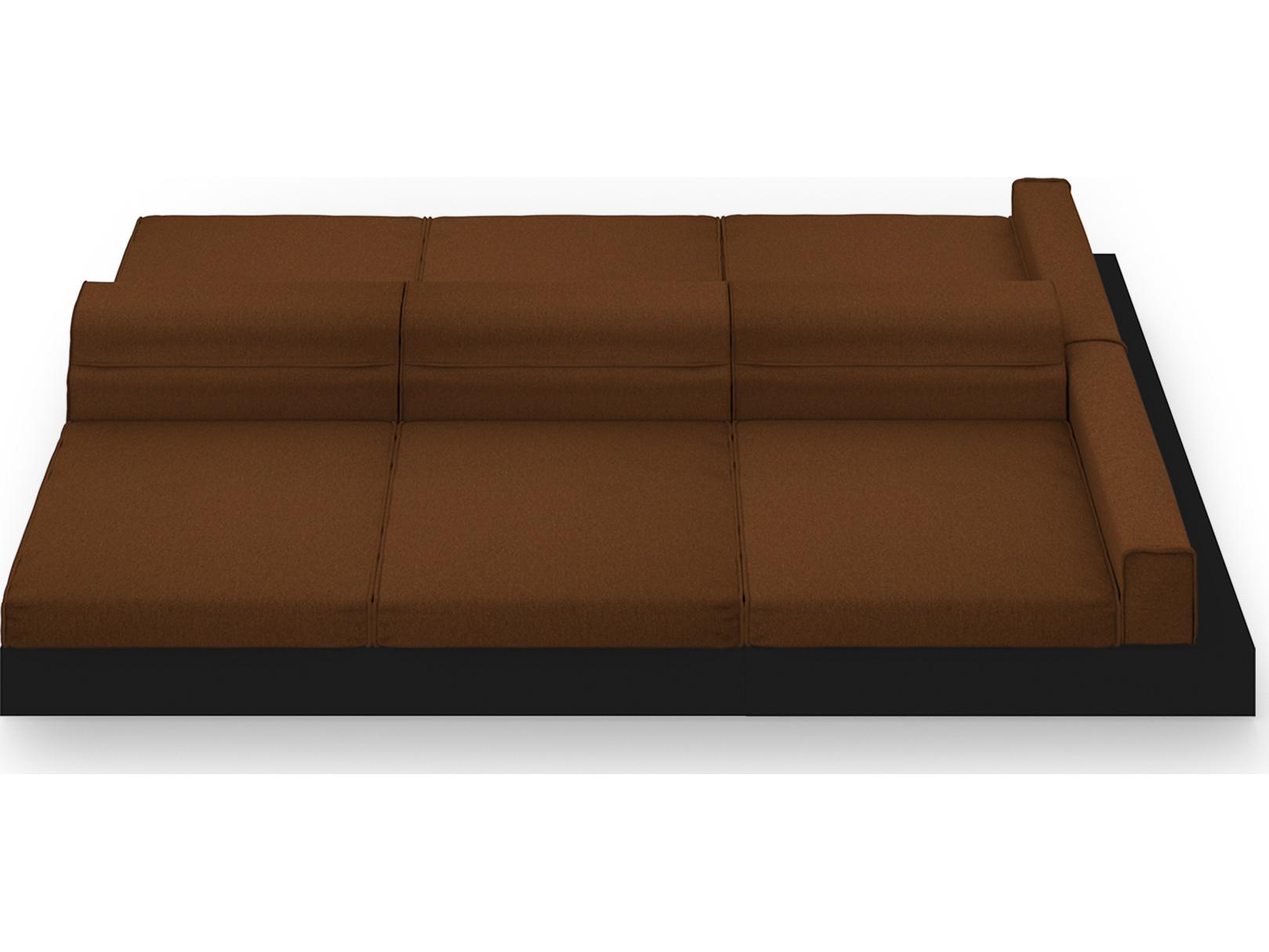 MamaGreen Boulevard Aluminum Double Sided Patio Lounge Set