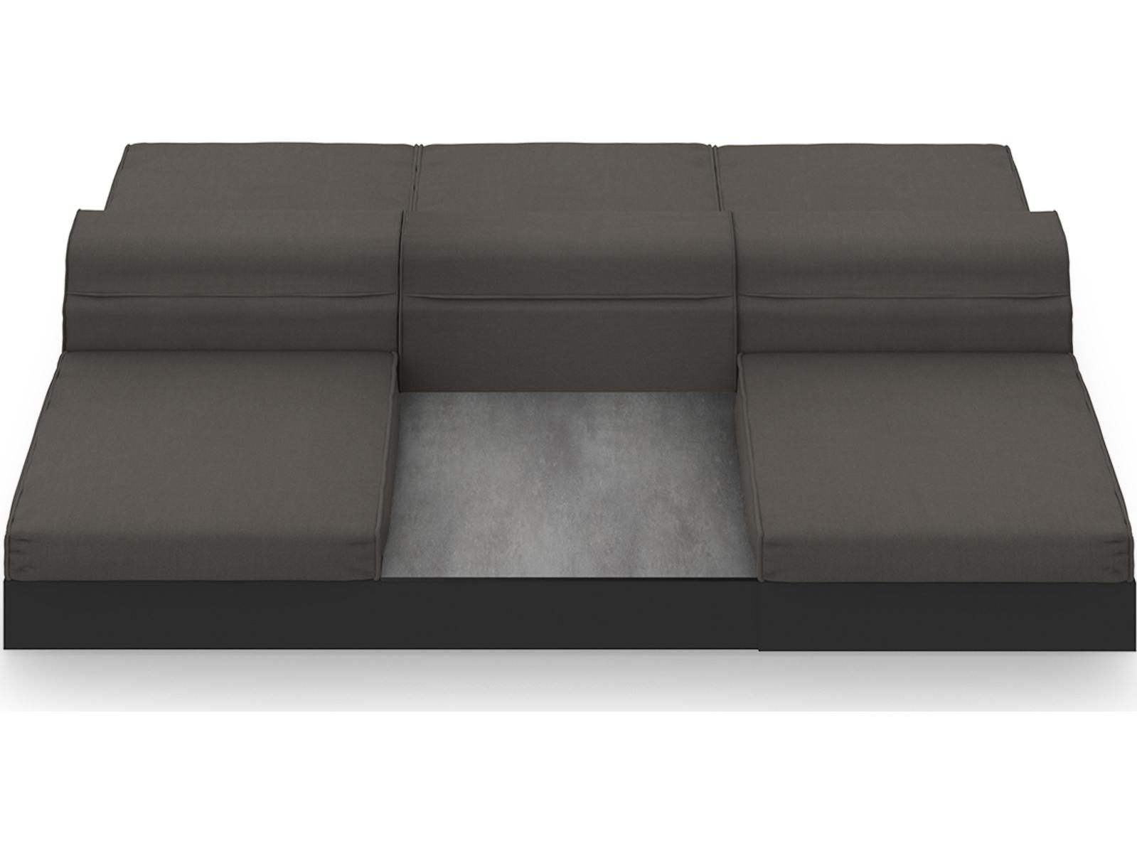 MamaGreen Boulevard Aluminum Double Sided Outdoor Lounge Set