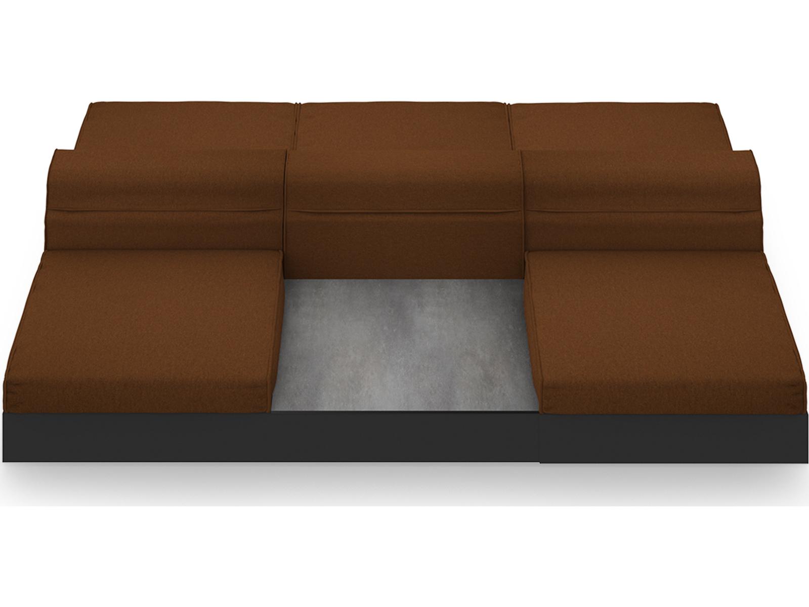 MamaGreen Boulevard Aluminum Double Sided Outdoor Lounge Set