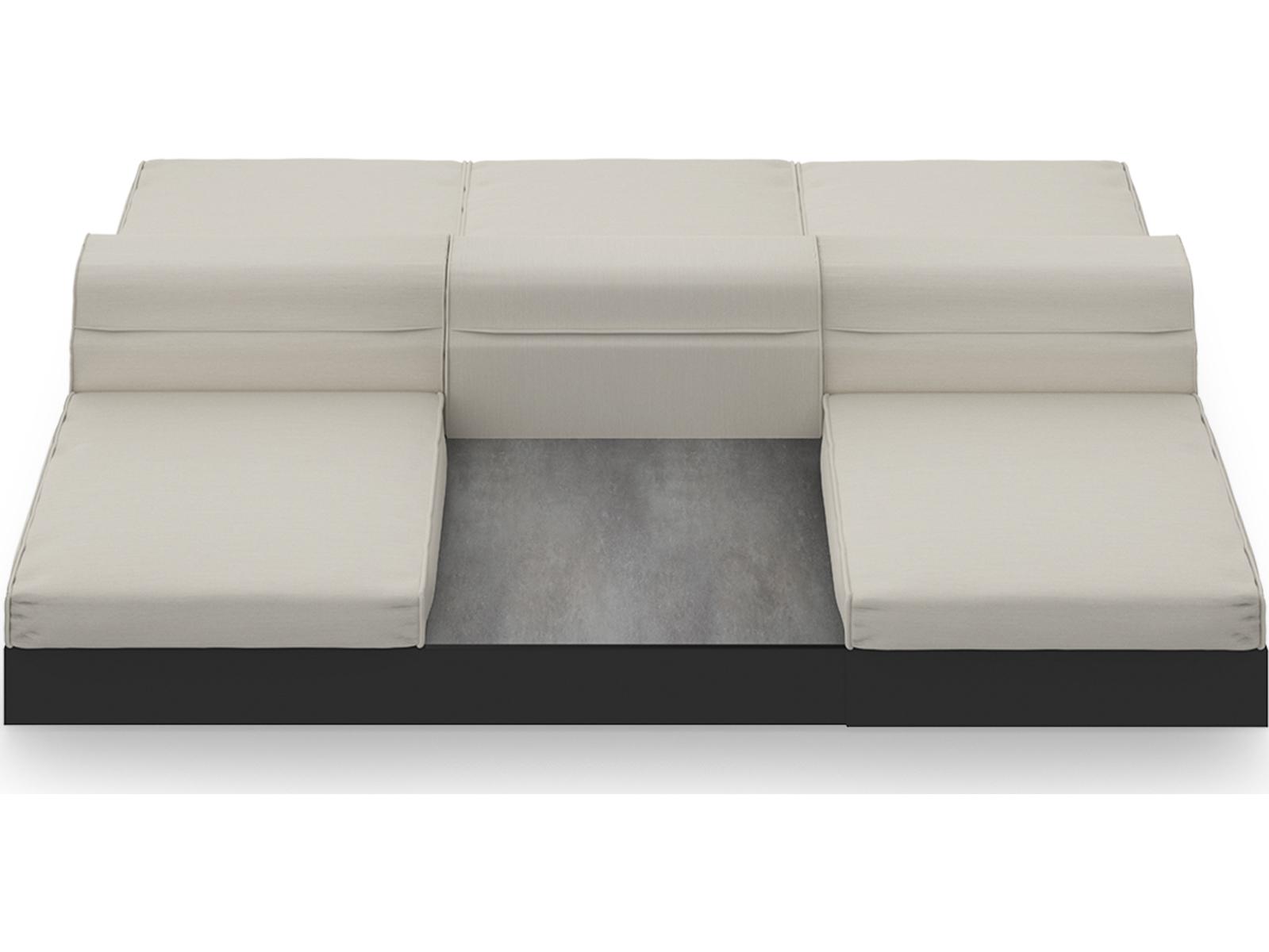 MamaGreen Boulevard Aluminum Double Sided Outdoor Lounge Set