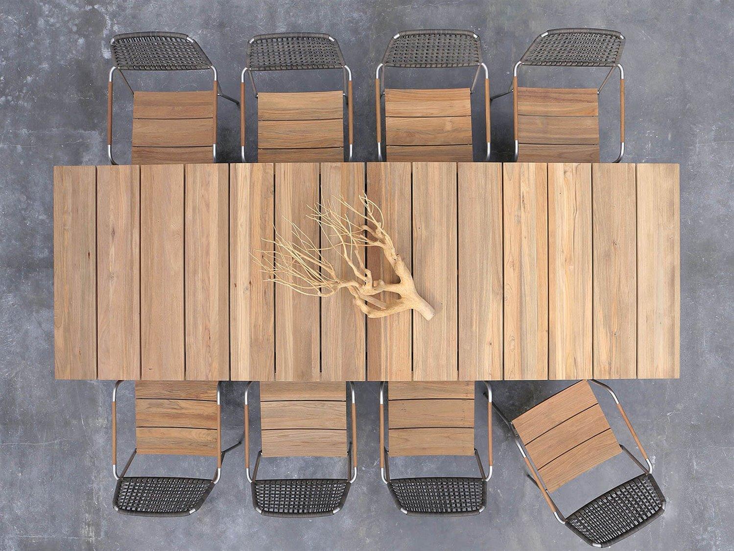 MamaGreen Big Daddy Teak Outdoor Patio Dining Set