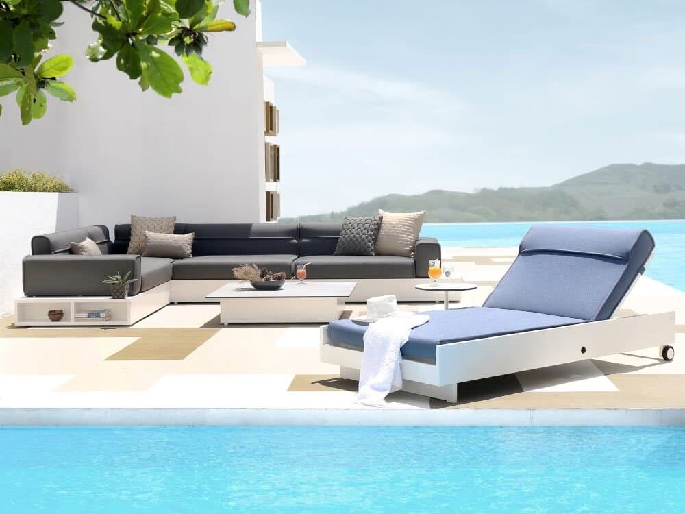 MamaGreen Boulevard Aluminum Sectional Outdoor Patio Lounge Set