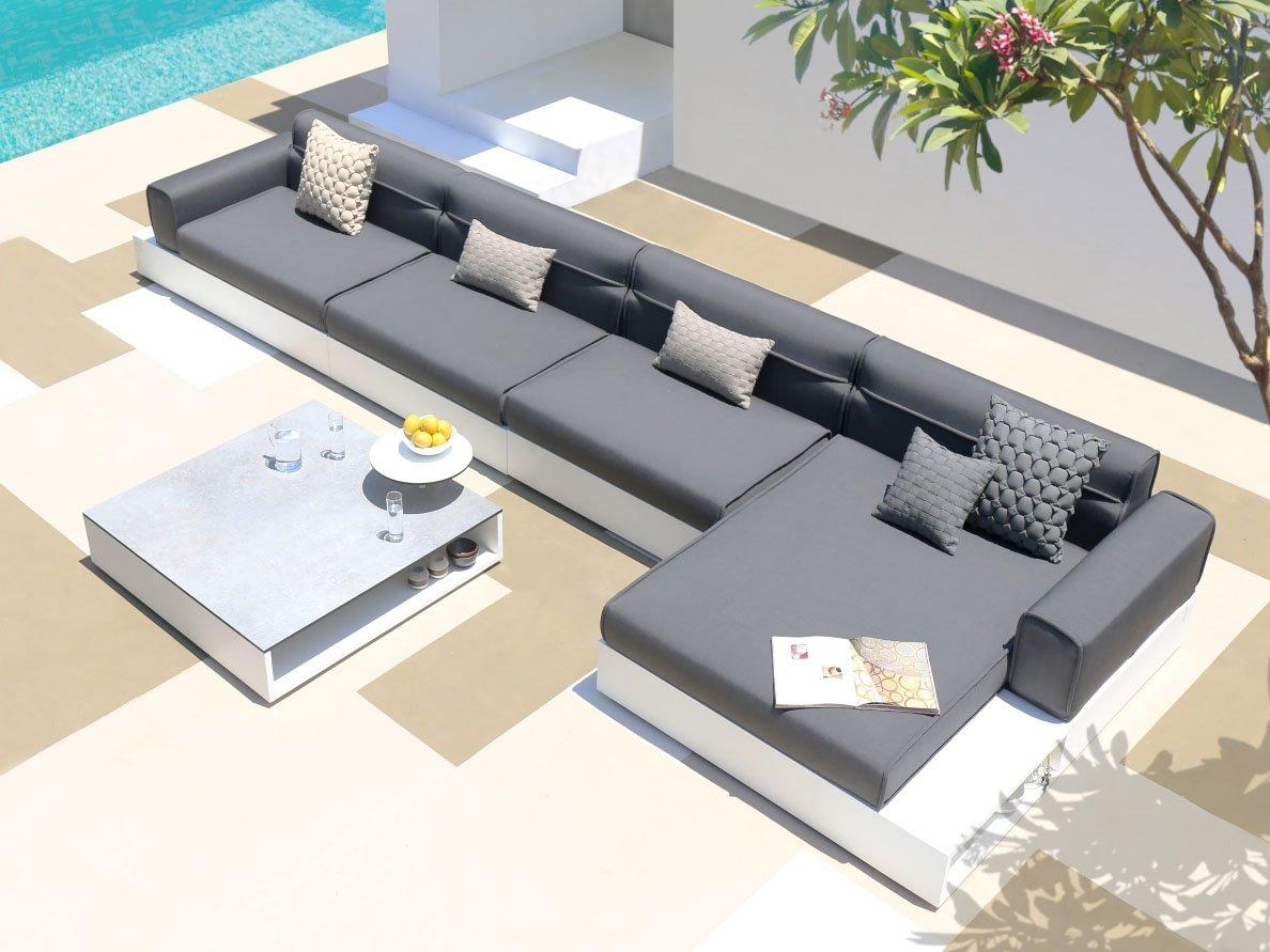 MamaGreen Boulevard Aluminum Sectional Outdoor Patio Lounge Set