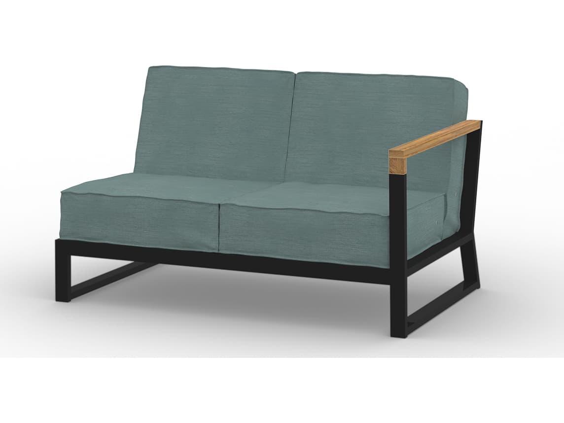 MamaGreen Bondi Beau Aluminum Module Left Hand Outdoor Patio Loveseat