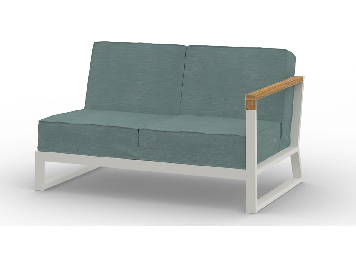 MamaGreen Bondi Beau Aluminum Module Left Hand Outdoor Patio Loveseat