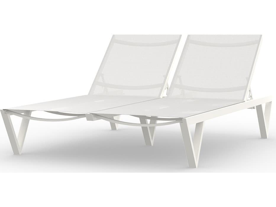 MamaGreen Bondi Aluminum Sling Sunbed Double Patio Chaise Lounge