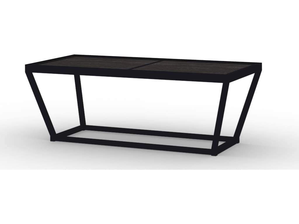 MamaGreen Bondi Aluminum Rectangular HPL Top Outdoor Patio Coffee Table