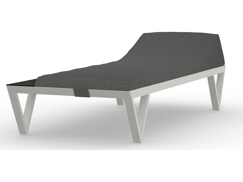MamaGreen Bondi Aluminum Sunbed Patio Chaise Lounge with HPL Tray