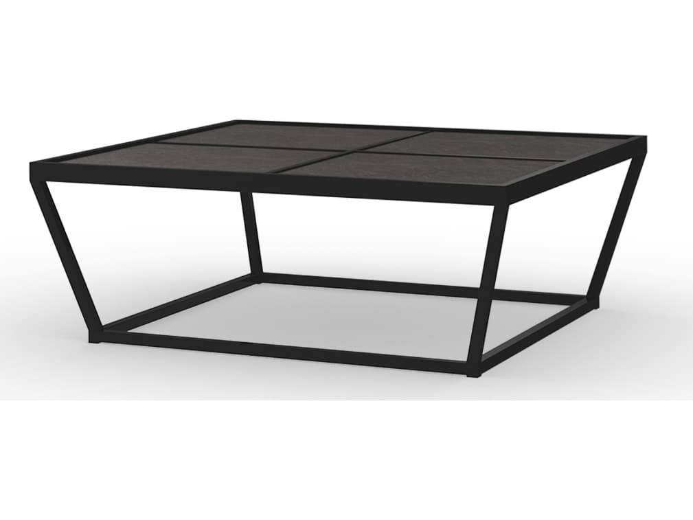 MamaGreen Bondi Aluminum Big Square HPL Top Square Outdoor Coffee Table