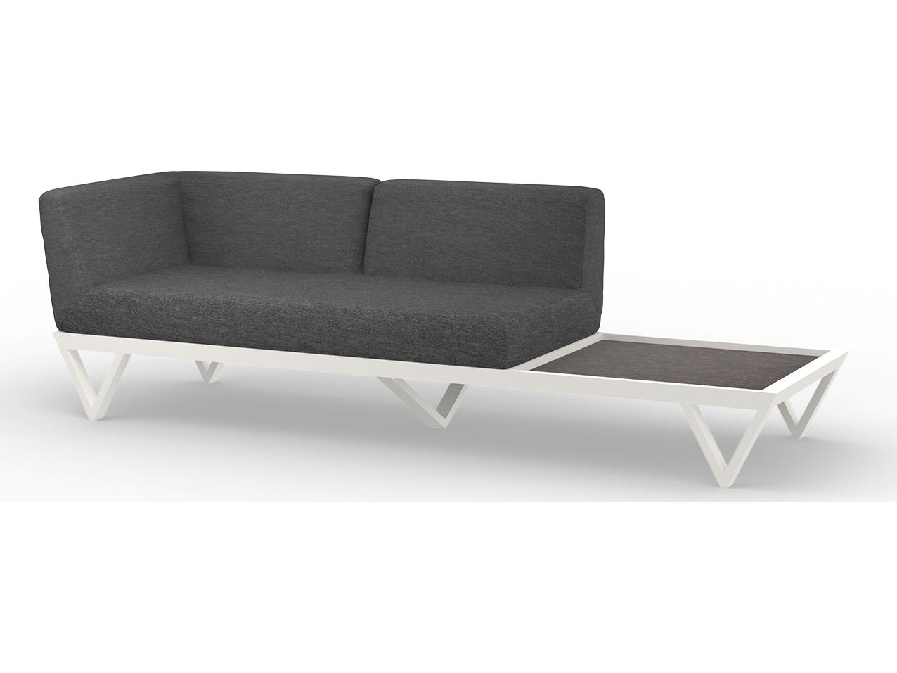 MamaGreen Bondi Belle Aluminum Outdoor Loveseat with HPL Table