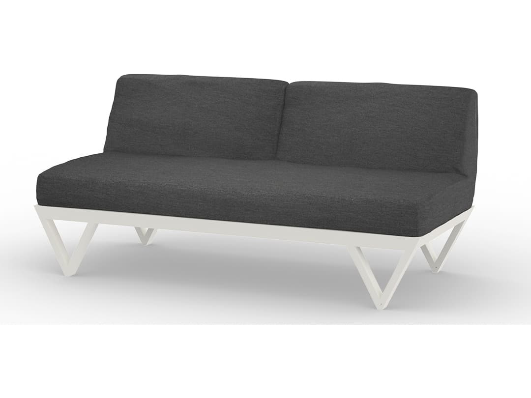 MamaGreen Bondi Belle Aluminum Modular Outdoor Patio Loveseat