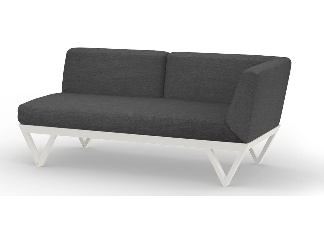 MamaGreen Bondi Belle Aluminum Left Hand Arm Patio Loveseat