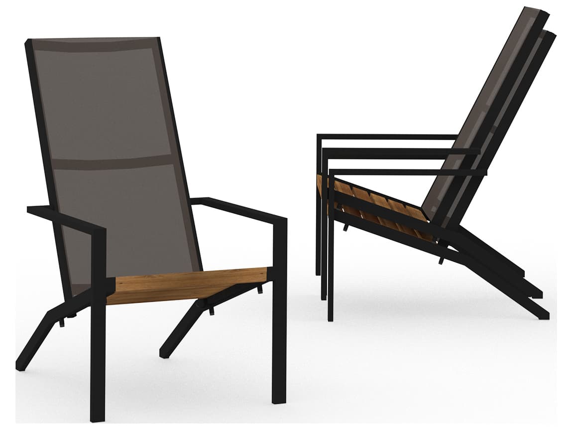 MamaGreen Bondi Quick Ship Sling Aluminum Teak Tall Adirondack