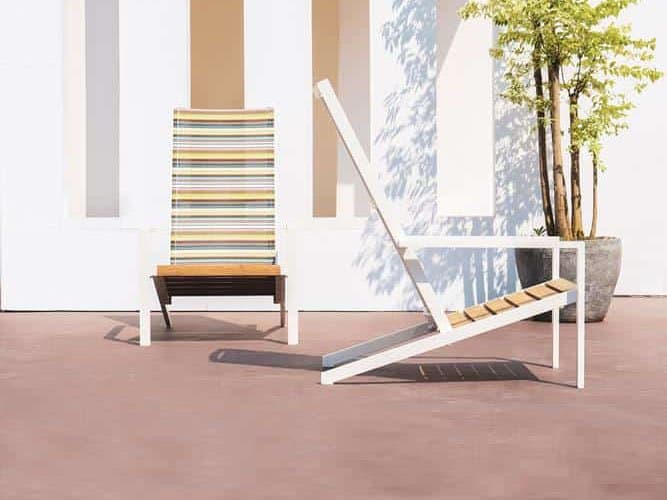 MamaGreen Bondi Sling Aluminum Teak Adirondack Set