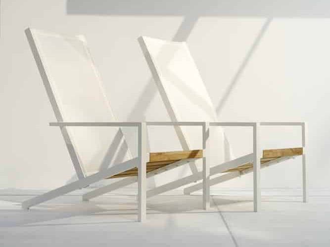 MamaGreen Bondi Sling Aluminum Teak Adirondack Set