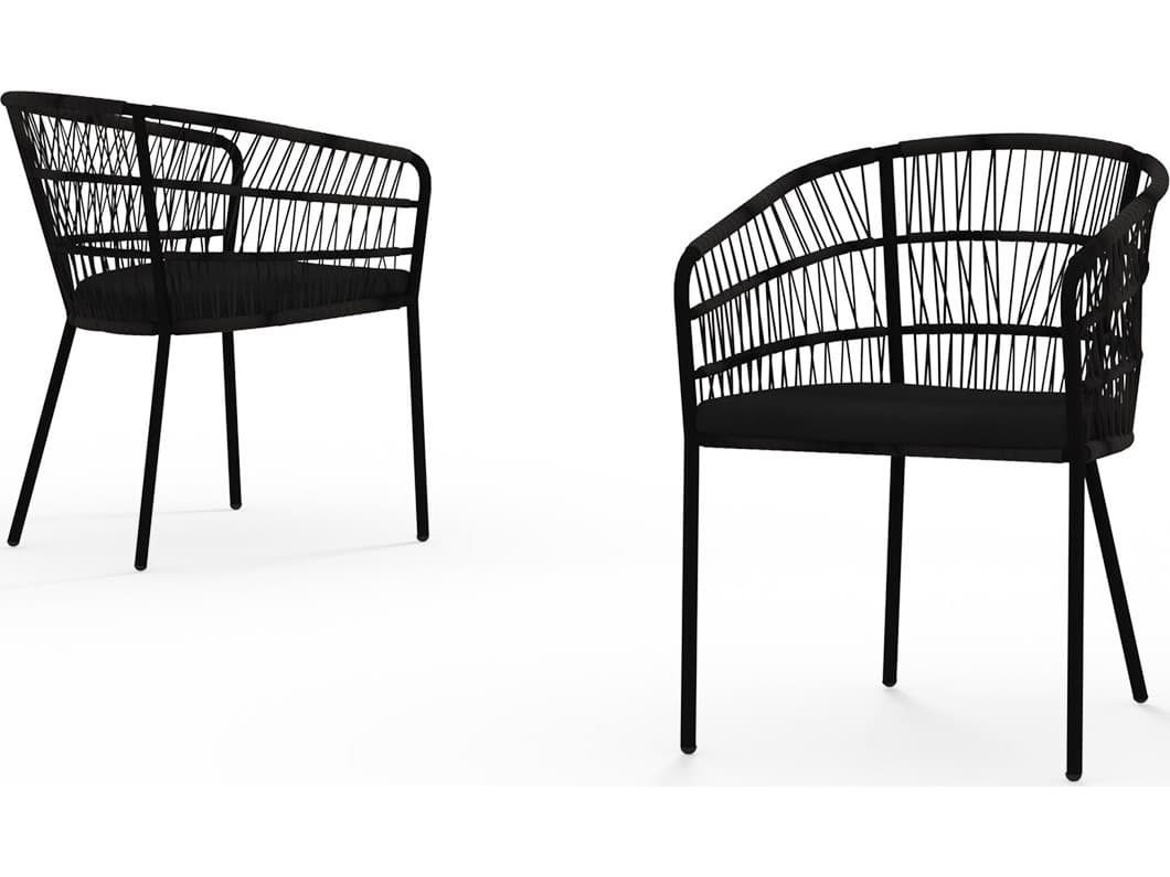 MamaGreen Bono Aluminum Cushion Outdoor Patio Dining Arm Chair