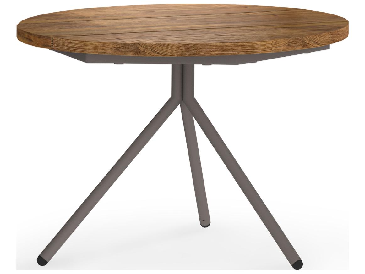 MamaGreen Bono Aluminum Round Low Outdoor End Table