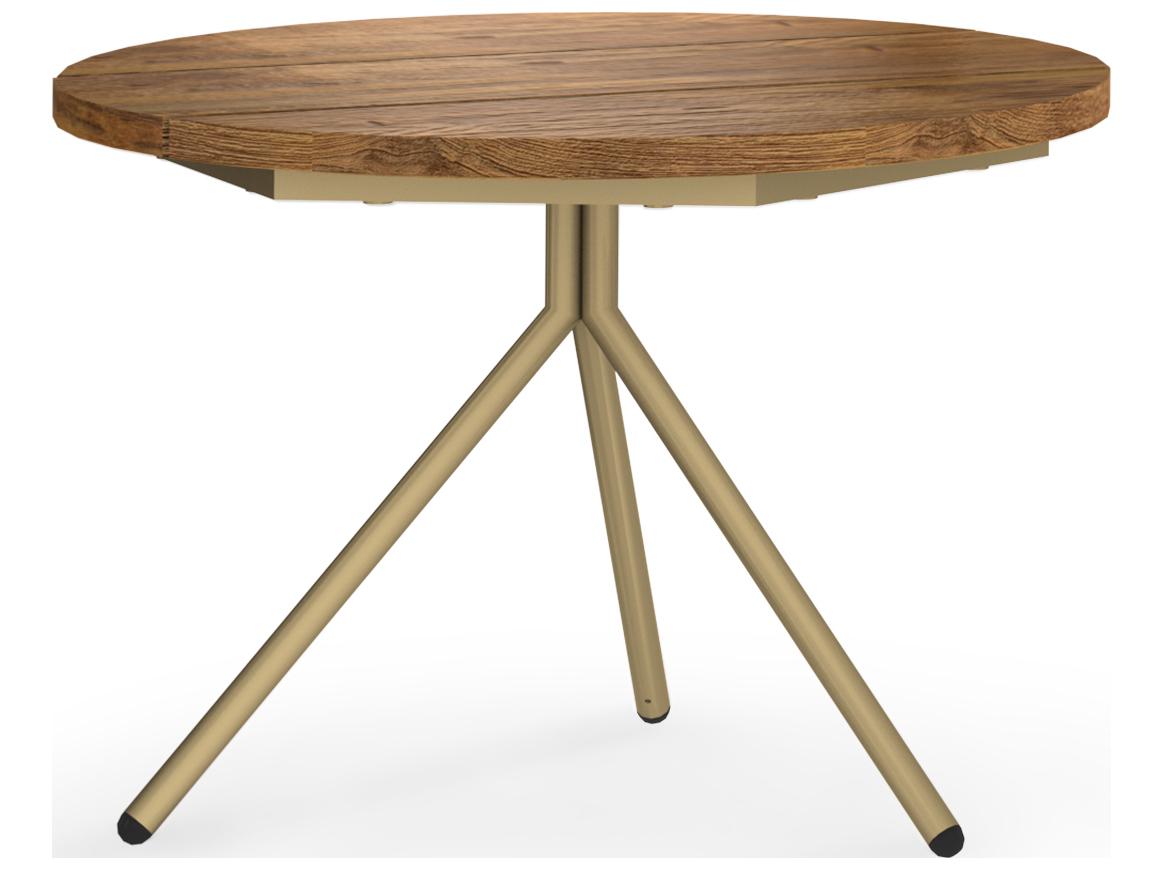 MamaGreen Bono Aluminum Round Low Outdoor End Table