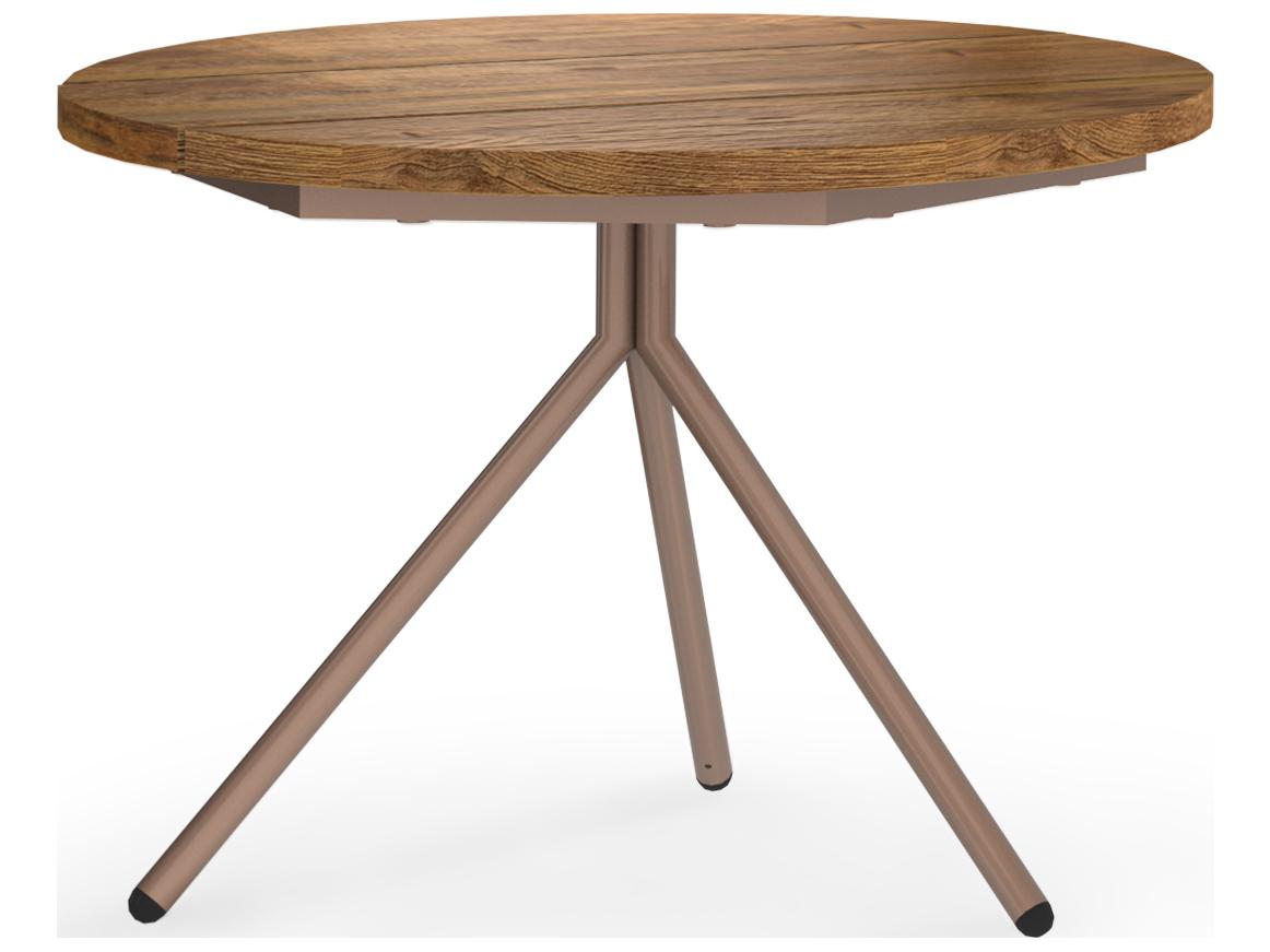 MamaGreen Bono Aluminum Round Low Outdoor End Table